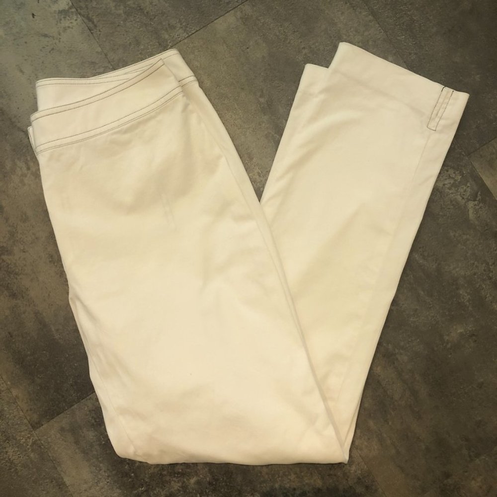 Marc Bouwer White Cropped Pants